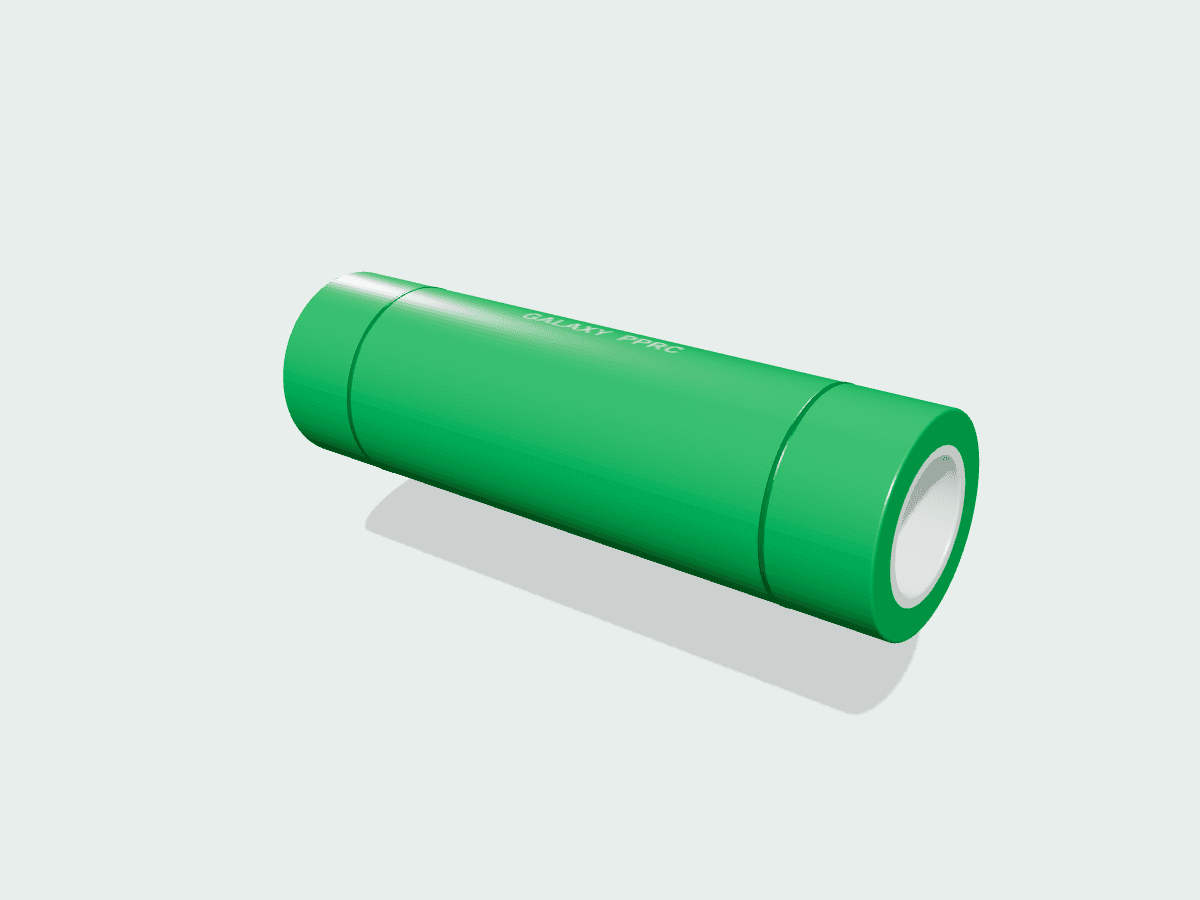 Single-Layer PPRC Pipe illustrative 3D render