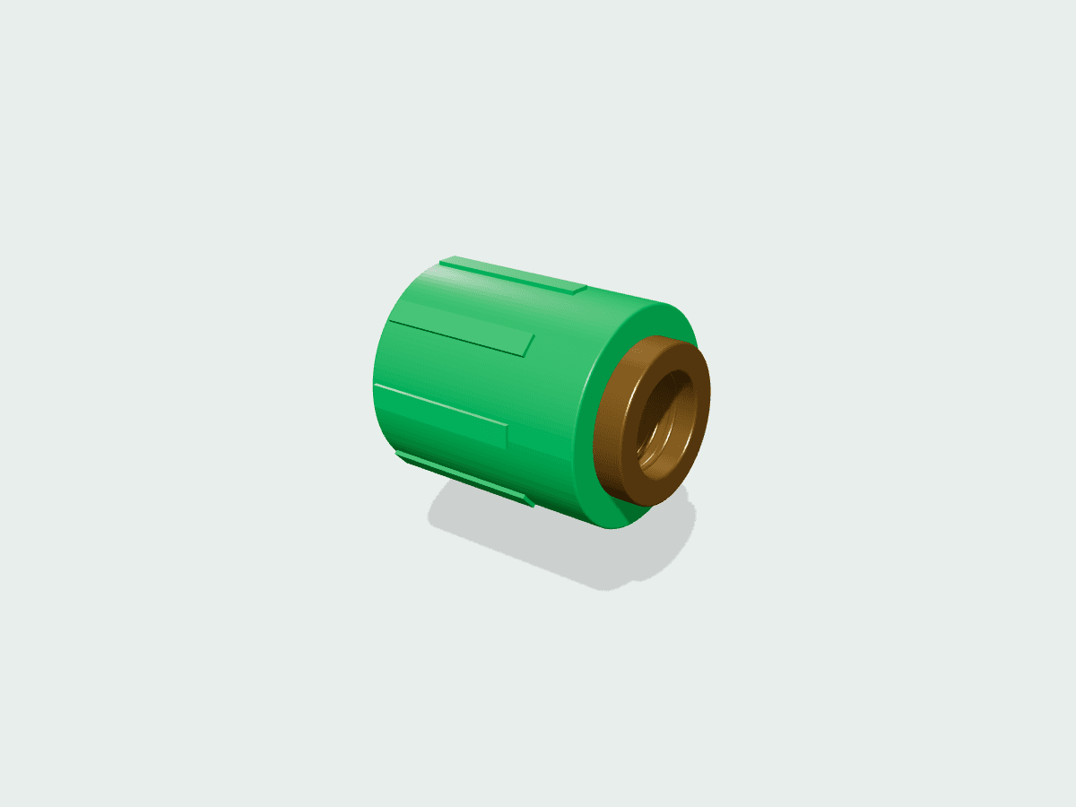 Threaded Plug illustrative 3D render